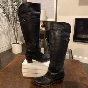 Frye Jane Tall Cuff Boot / Black / Women’s size 8